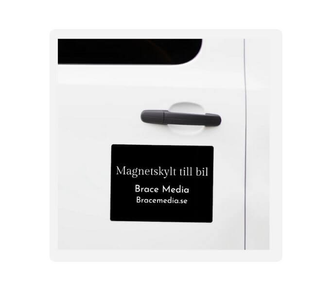 Magnetskylt till bil